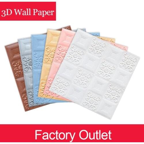 3D Wall Stickers wallpapers Marble Brick Waterproof Self-Adhesive Decor Background For Kids Room Living Room Wallpaper Brick 3D