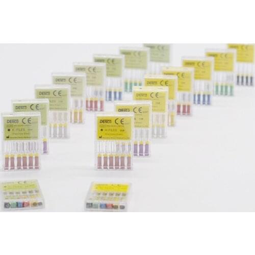 5/Packs Dental Endodontic Root Canal Dental H/K Files (Hand Use) H/K-File 25mm #15-40 Files Dentist Lab Tools