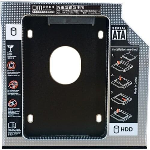 DM DW95S SSD Adapters 95mm Plastic SATA 3.0 Hard Disk Drive Box Enclosure For Laptop CD-ROM