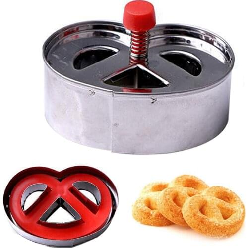 Cookie Cutter Mold DIY Stainless Steel Biscuit Mold Plunger Cutter Cookie Stamp Fondant Pastry Mold Reusable Baking Tools
