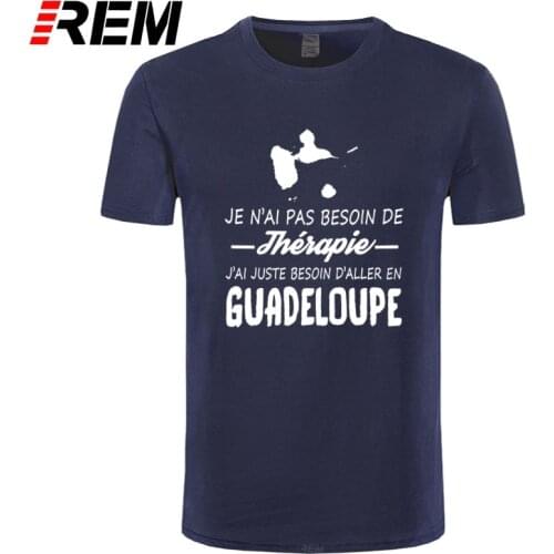 Men T Shirt GUADELOUPE Tshirts Women T-shirt Print Casual Cotton Short REM O-neck Worsted