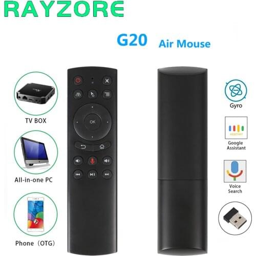 IR Learning G20S Gyro Voice Remote Control 2.4G Wireless Fly Air Mouse for X96 Mini H96 MAX AM6 Plus Android TV Box vs G50s