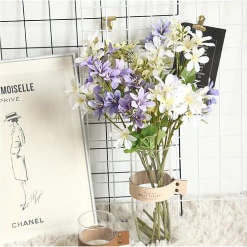 Artificial Silk Orchid Flowers High Quality Freesia Fake Flower for Wedding Party Home Christmas Festival Decoration