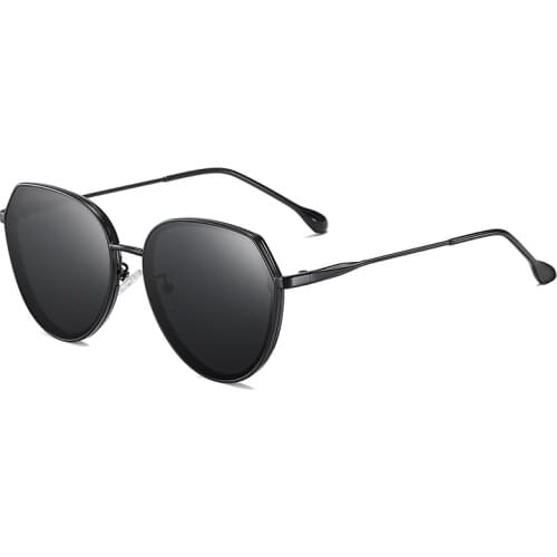 JULI Round Polarized Sunglasses for Women Men Luxury Designer Gradient Lens Sun Glasses Female UV Protect Gafas de Sol 8073