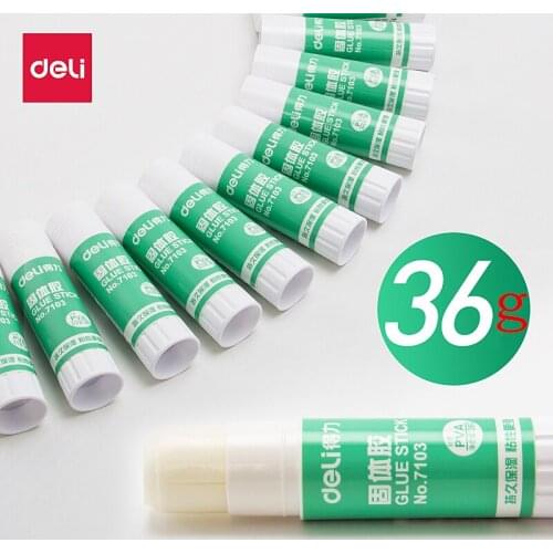 Deli 36g DIY Cute Kawaii Plastic Solid Glue Stick For Paper Files Art Office School Supplies Stationery Store PVA Secret Glue