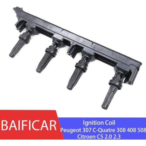 Baificar Brand New Genuine Ignition Coil 5970A0 9656695780 For Peugeot 307 C-Quatre 308 408 508 Citroen C5 2.0 2.3