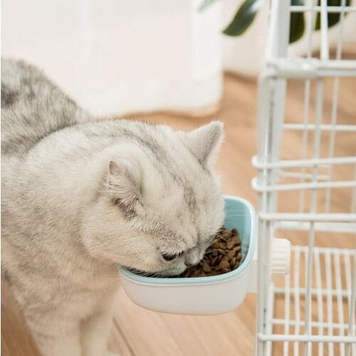 New Pet Bowl hanging dog bowl cat bowl fixed cat bowl footprints Slow Food Bowl Pet Supplies