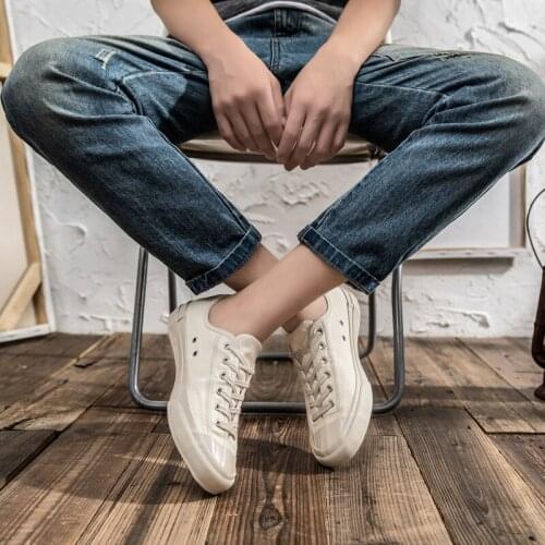 YSHUNIJ Womens Shoes Canvas Shoes Men and Women Couples Low-cut Japanese Vulcanized Shoes Retro Ins Trend Shoes White