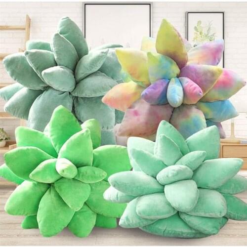 25/45CM Plush Succulent Pillow Cute Throw Pillows Cactus Pillow Plant Pillow Plant Shaped Pillow Chair Cushion Home DéCor