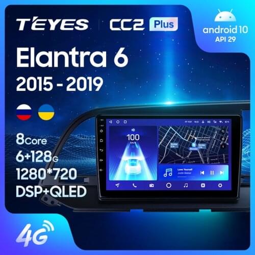 TEYES CC2L CC2 Plus For Hyundai Elantra 6 2015 - 2019 Right hand driver Car Radio Multimedia Video Player Navigation GPS Android No 2din 2 din dvd