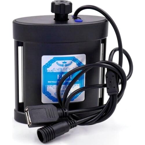 Waterproof 8.4V DC 5V USB Portable 2X 26650 Battery Charger Holder Kit Power Bank Case Box for mobile phone Bicycle light