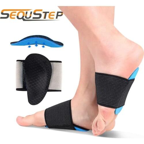 Sequstep Flat Foot Correction Protective Arch Support Pad High Arch Cushioning Plantar Fasciitis Pain Relief Orthotic Foot Care