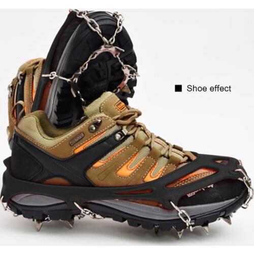13 Teeth Gripper Climbing Crampons Travelling Carrying Spikes Anti-slip Outdoor Ice Snow Shoes Cover Portable Part