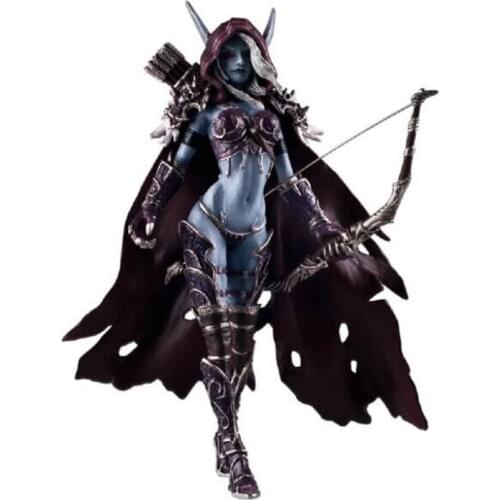 14cm Sylvanas Windrunner Archery Queen PVC Anime Action Figure Model With Base for Children Collectible Toys Birthday Gift