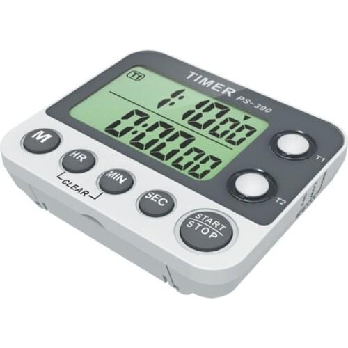 2 Group Timer Stopwatch Kitchen Cooking Timer Portable Digital Electronic 2Group Countdown Alarm Clock Reminder 0.01s