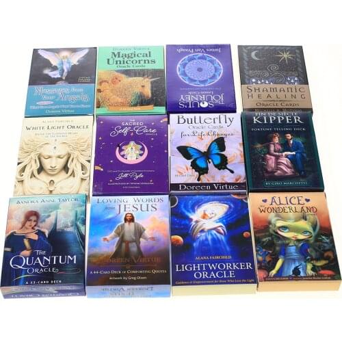 20 Style Oracle The Enchanted Love Tarot Golden Art Nouveau Board Deck Games Palying Cards For Party Game