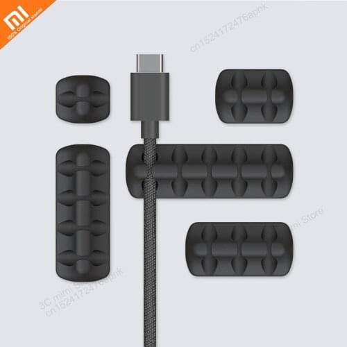 5pcs youpin mijia Bcase silicone line storage mini desktop slot line silicone material easy to use smart home