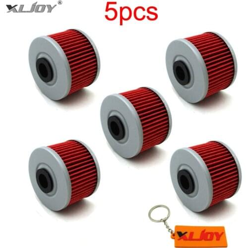 5x Oil Filters For Honda NX650 CBX 250 RSE ATC250ES CBR300R CBX250 CRF250L CB300F CB400 CB400F TRX700 XR 250 440 XR350R 650R