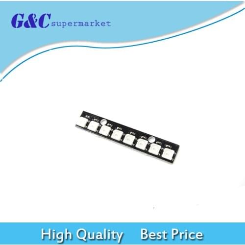 8 channel WS2812 5050 RGB LED lights development board for Arduino diy electronics