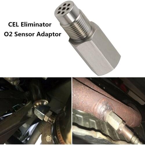 Car Catalytic Converter Cleaner M18*1.5 O2 Sensor Check Engine Light Cel Eliminator Adapter Spacer Micro Catalytic Converter