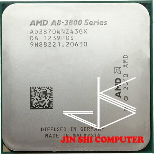 Free shipping AMD A8 3870K FM1 3.0GHz 4MB 100W CPU processor FM1 scrattered pieces A8-3870 APU Integrated