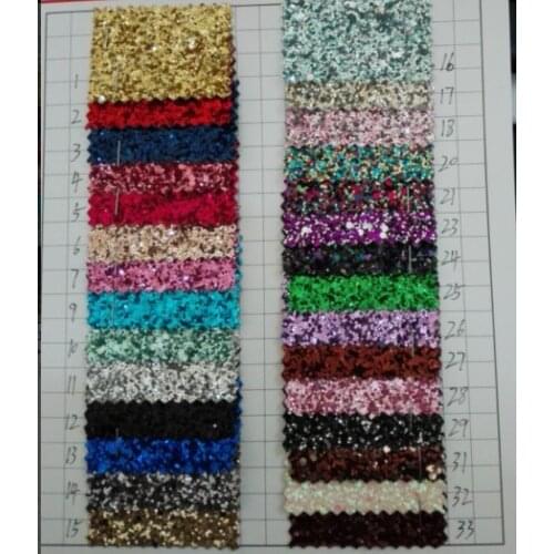 Big and small glitter pu leather fabric/ woven bag pu imitation leather material/ Hexagon glitter Sequin glitter decoration
