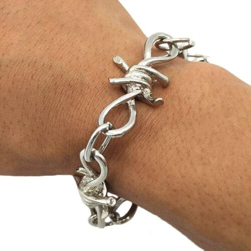 Punk Unisex Alloy Charm Bracelet Personality Bracelets For Men Women Pulseras Hombre Femme Pulsera Jewelry Gift