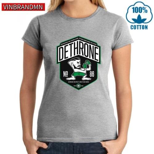 Brand MMA Conor Mcgregor Funny T Shirt Women Cartoon T-Shirt Boxer Fitness Fighter Short Sleeve Casual Top Tees Hipster Clothing