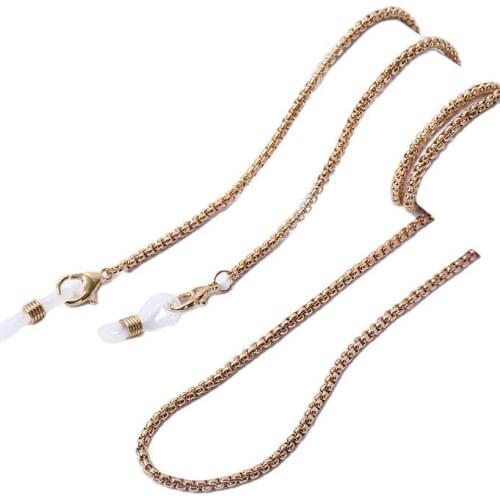 Fashion Glasses Chain Pearl Metal Mask Eyeglasses Chain Women Sunglasses Lanyards Eyewear Chain Holder Neck Strap Decoration