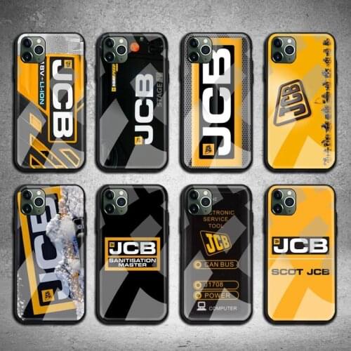 JCB Agri TOOL Phone Case Tempered Glass For iPhone 12 11 Pro Max Mini XR XS MAX 8 X 7 6S 6 Plus SE 2020 cover
