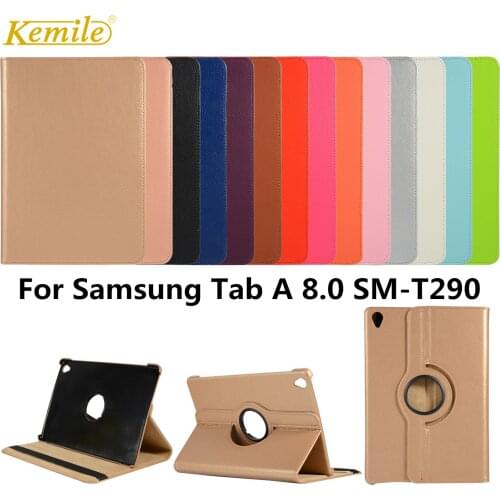 360 degree rotation Case For Samsung Galaxy Tab A 8.0 SM-T290 T295 2019 Leather Stand Cover For Galaxy Tab A 8‘’ T290 Case funda