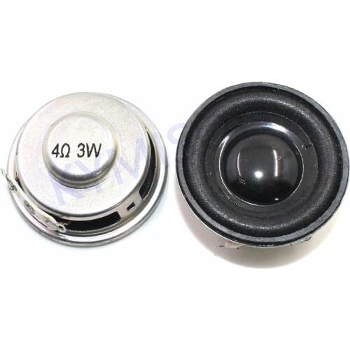 2pcs Speaker Horn 3W 4R Diameter 4CM Mini Amplifier Rubber Gasket Loudspeaker Trumpet 3W 4ohm 40mm