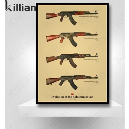 Home Decor Retro Game Cs Gun Picture Poster Home Bar Cafe Living Room Wall Art Canvas Painting Wall Room Decor Living Room Decor