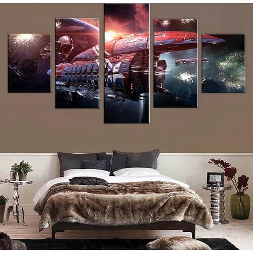 Home Decor Modern Canvas Posters EVE Online Print Paintings Modular Game Wall Art Planet Picture For Bedroom Background Artwork