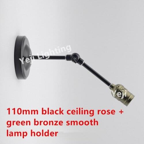 Edison Retro E27 bronze smooth Lamp holder for Wall lamp Bar Terrace dining room bedroom coffee lamp Lighting accessories
