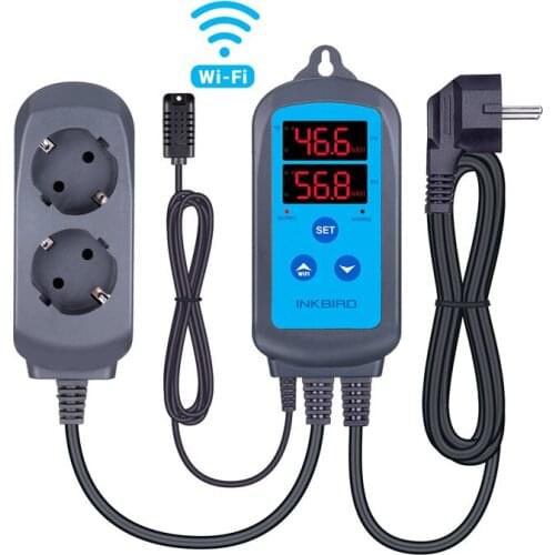 Inkbird IHC-200 WiFi Humidity Controller For Humidifying and Dehumidifying Equipment Optional for EU US Socket for Breeding