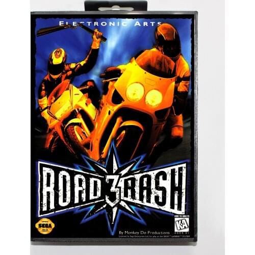 Road Rash 3 Tour De Force 16bit MD Game Card For Sega Mega Drive/ Genesis with Retail Box