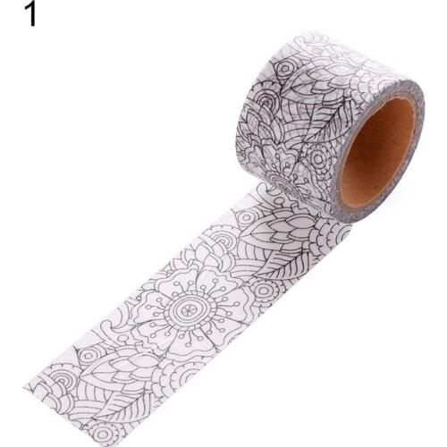 Flowers Leaves Washi Tape Adhesive DIY Scrapbooking Handmade Crafts Decoration