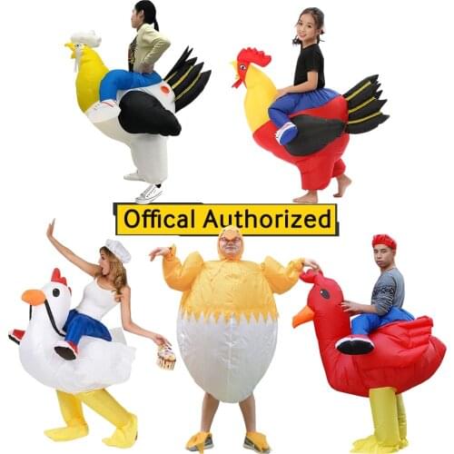 Halloween Cosplay Inflatable Rooster Costume Blow Up Party Carnival Fancy Dress Purim Adult Chicken Hen Stag Night Men Halloween