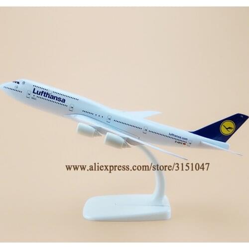 20cm Model Airplane Air Lufthansa B747 Boeing 747-8 Airways Airlines Metal Alloy Plane Model Diecast Aircraft
