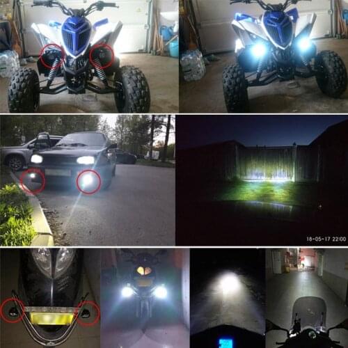 Motorcycle LED Illumination Lamp Electric Vehicle Auto Waterproof Headlight Set Utility To Use