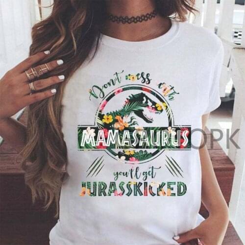 Men/women Unisex Tshirt Don't Mess MaMasaurus PAPAaurus You'll Get Jurasskicked T Shirt Dinosaur Birthday Shirt Cotton Tops Tees