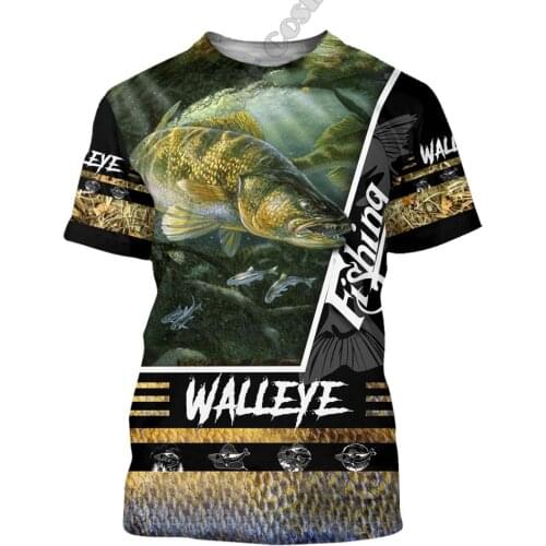 PLstar Cosmos Newest Animal Camo Tattoo Fisher Fishing Harajuku Casual Funny 3DPrint Unisex Summer Tess T-shirt Short Sleeve A-4