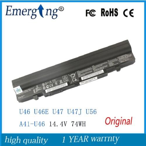 New Original 14.4V 5200Mah Laptop Battery for ASUS A32-U46 A41-U46 A42-U46 U46 U46E U46SD U46SM U46J U46JC