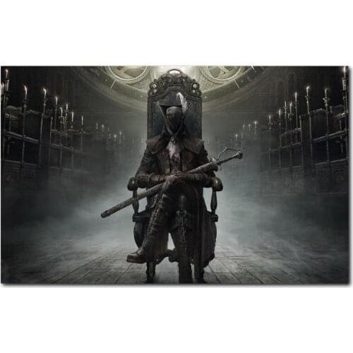New Bloodborne The Old Hunte Silk Poster Wall Sticker Decoration Gift