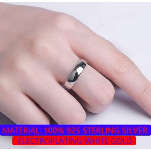 A Butterfly 100% 925 Sterling Silver Wedding Engagement Ring Suitable For Men And Women, Real Style, Simple High-end Jewelry