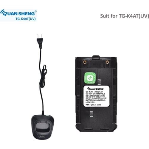 Walkie Talkie Two Way Radio Accessories Original Battery And Charger For Quansheng TG--K4AT(UV) Radio Communicador I Backup Kits