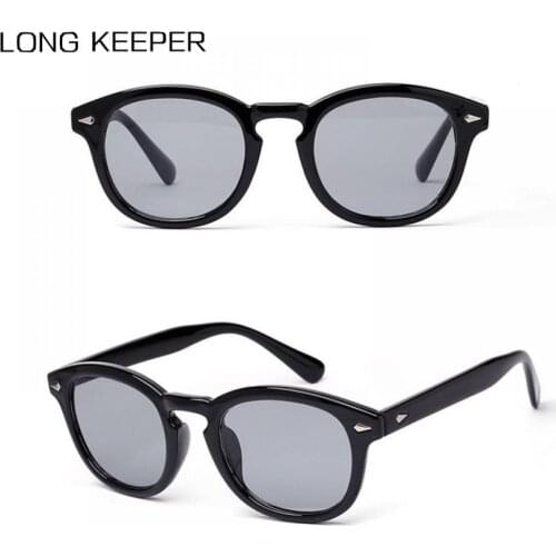 New Small Round Retro Sunglasses Men Women Brand Designer Plastic Frame Sun Glasses Ladies Trendy Eyeglasses Gafas Fashion UV400