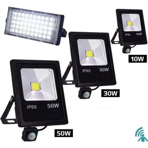 Motion Sensor LED floodlight 10 W 30 W 50 W 220 V floodlight reflector foco LED outside Waterproof IP65 Outdoor SpotLight