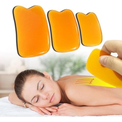 Natural Resin Guasha Scrapping Plate Gua Sha Massager Face Meridian Scrapping Plate Piece Massage Tools Chinese Gua Sha Tools